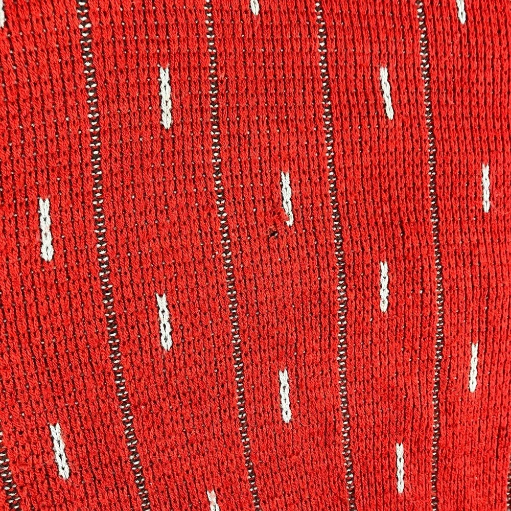 McGregor Sweater Mens XL Red Knit Vintage Acrylic Pullover Retro Pattern 90s